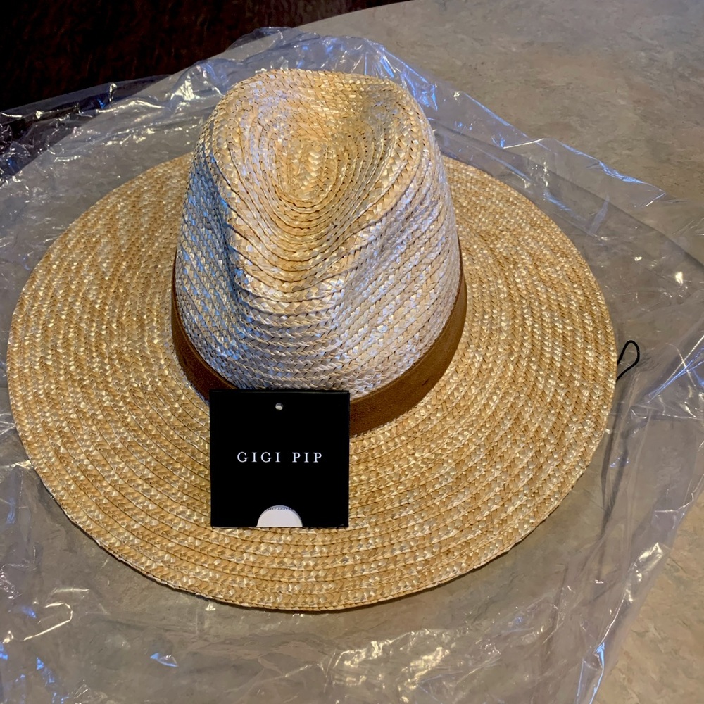 GIGI PIP Straw Wide-Brim Hat